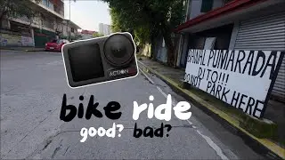 bike ride | test dji osmo action 5 pro on shaky bike mount