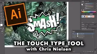 Using the TOUCH TYPE TOOL in Adobe Illustrator CC for dynamic Text.
