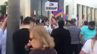 Nicol Pashinyan pre election party at Glendale , California May 7, 2018