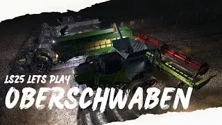 Raps-Ernte in der Nacht und bei Wind und Wetter - Oberschwaben (PS5 Lets-Play) FS25