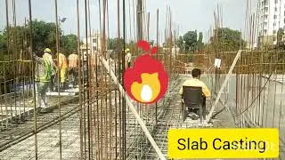 Slab Casting#construction#civil#viral#new #trending#civilproject #youtube