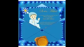 Invitatii Botez Personalizate Digitale Video (Model B14)