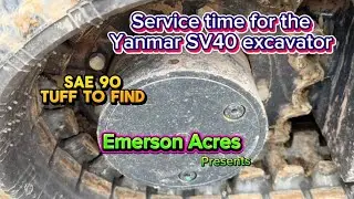 Yanmar SV40 100 hour service on gear reduction drive