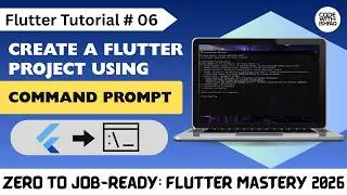 Create Flutter Project using Command Prompt | Open Existing Project in VS Code and Android Studio