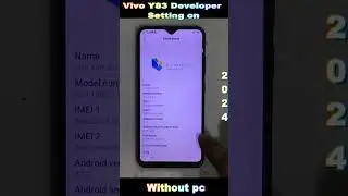 How To Developer Option Setting On Vivo Y83  || Vivo Y83 Developer Option Enable or DIsable 2024