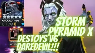 Storm Pyramid X DESTROYS Variant 6 DareDevil Boss! - Marvel Contest Of Champions