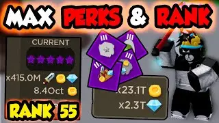 GETTING ALL NEW PERKS & MAX RANK!! 23T MULTIPLIER! | - Roblox Blade Throwing Simulator