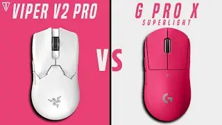 Razer Viper V2 Pro VS Logitech G Pro X Superlight (58g Vs 63g) !!