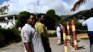 TWO SHOT AT COST U LESS, BY ST MAARTEN POLICE AFTER CHASE, video judith roumou