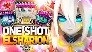 Buffed ELSHARION literally DELETES Enemies in Summoners War