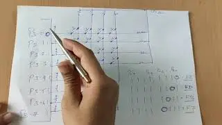 4X4 Matrix Keyboard & LEDs Interface with 8051 and C-Code for Key press value Display De,pmstrated