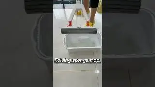 Say Goodbye to Messy Floors👋: The Folding Sponge Mop is Here #shorts #mop #spongemop #household