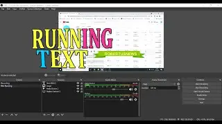 RUNNING TEXT ATAU TEXT BERJALAN DI OBS