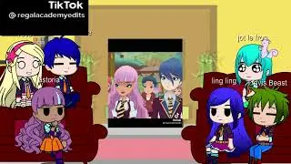 personajes de Regal Academy reaccionan a sus videos