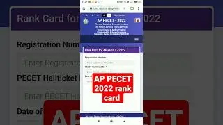 AP PECET 2022 rank card#shorts #mathtimez #link 👇#result2022