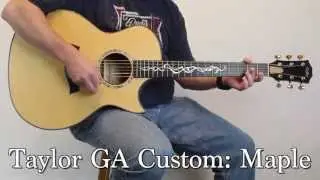 SOLD! Taylor Maple GA Custom Acoustic Guitar | The Music Gallery