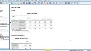 Writing Results for Post hoc tests