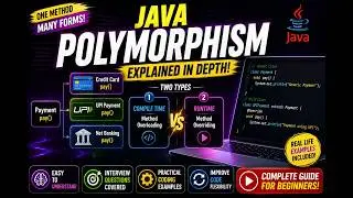 Java Polymorphism Made Easy | Runtime vs Compile-Time with Real Examples & Interview Questions