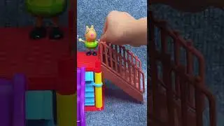 Satisfying with Review Peppa Pig mini Slide Toys ASMR #shorts  #peppapig #toys #asmr #review