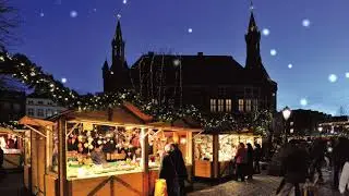 ASMR Christmas Market Ambience 3 Hours [no ads] Weihnachtsmarkt German Xmas screensaver