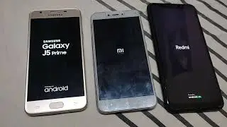 Samsung j5 prime vs Redmi 5A vs Redmi Note 6 pro reboot speed test / redmi, Samsung Bootanimation