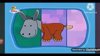 Mix up match animal game:donkey