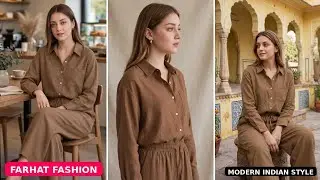 Winter collar co-ord set cutting and stitching| coat collar cutting and stitching| woolen coat set