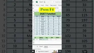 🔍 DGET Function in Excel &ndash; Extract a Single Value from a Database