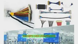 Oem Wiring Harness Custom LVDS EDP Cable Assembly 51 Pin Connector With Cable Micro Coax Cabline And