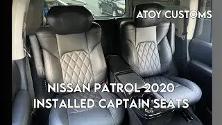 Nissan patrol 2020 Installed Traffic Comfy Cpt.Seats by Atoy Customs