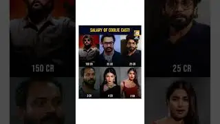 💰 Salary of COOLIE Movie Cast | Rajinikanth, Aamir Khan & More 🔥 #Coolie #Rajinikanth