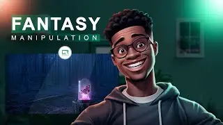 How to make a fantasy manipulation in Photoshop on Green Designer