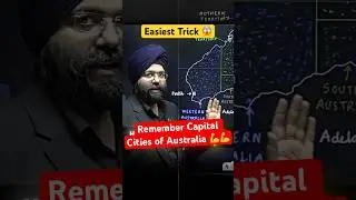 How to Remember Capital Cities of Australia? 😱 #upsc #physicswallah
