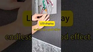 wall mounted led screen:good display  effect, endless size#ledscreen #led#advertising #decoration