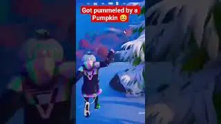 Halloween in fortnite with a pumpkin pummel 😆 #fortnite #shorts #halloween #funny