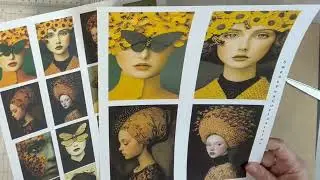 Mass Make Card Tutorial | Mixed Media Bee Ephemera Cards | Sweet Pea Curiosities