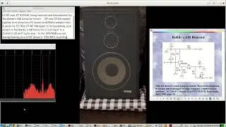simple VLF AM Receiver using Rohde's AM Detector circuit PLUS class D audio amp - 33.7Khz AM example