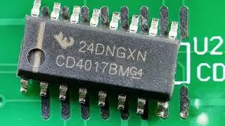 Practice Soldering SMD CD4017 and SMD NE555 ICs under Microscope