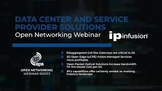 Data Center and Service Provider Solutions Webinar with IP Infusion