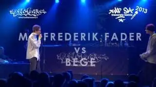 MC Frederik Fader vs Bege (RAP SM 2013, v&auml;lisarja battle)