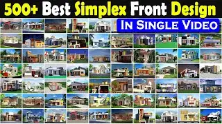 500+ Simplex Front 3D Elevation Designs in One Video || small latest Simplex house front elevation
