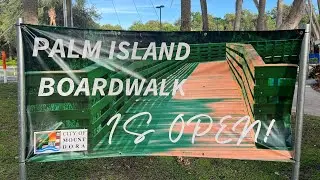 Walking Down Palm Island Boardwalk in Mount Dora, Florida | Tour of Boardwalk & Palm Island Park
