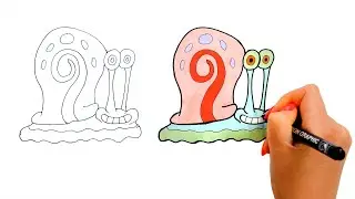 How to Draw Gary the Snail | SpongeBob SquarePants