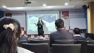 Public Speaking Competition at Kaziranga University (QRST 2025)