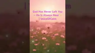God Has Never Left You &mdash; He Is Always Near ✨                                      | VoiceOfCalm