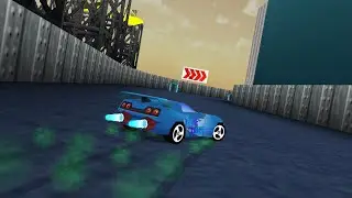 Port Blue Hard by Josh Scorpius. Length 185m. 5 Laps. 16 cars. Car Blue Comet.
