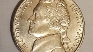 moneda de 5 cents est&aacute;dos unidos 🇺🇸 a&ntilde;o 2000