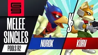 Nurok (Falco) vs K&uuml;rv (Fox) - Melee Singles Pools Winners Semi-Final  - Genesis 9
