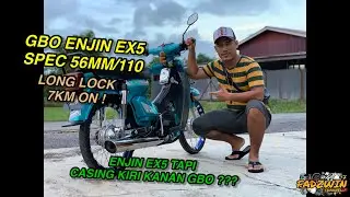 GBO ENJIN EX5 SPEC 56MM/110 , CASING KIRI KANAN PAKAI GBO ??? SEKALI PANDANG STANDARD 😋