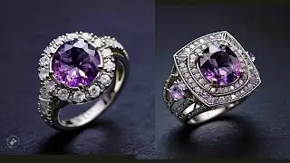Stunning Purple Sapphire & Diamond Ring Designs | Jewelry Inspiration|